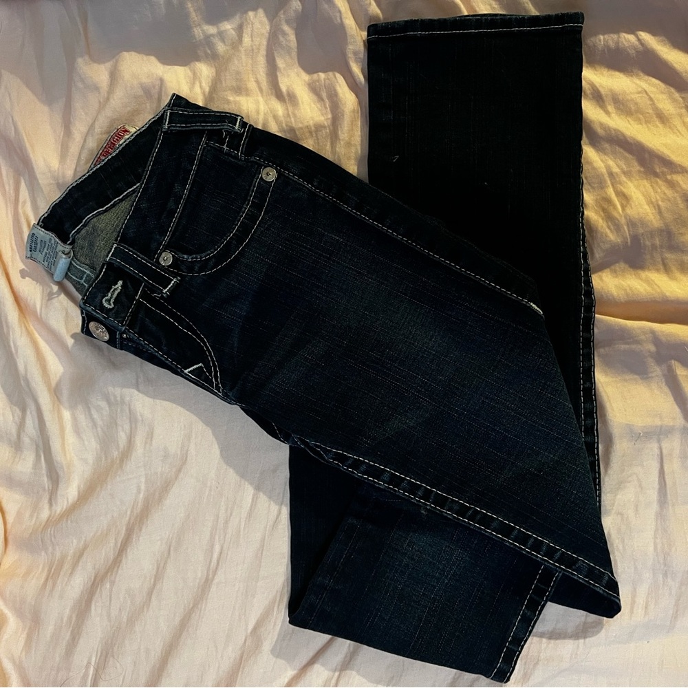 True Religion Low-Rise Boot Cut Jeans